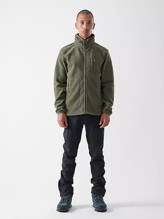 MERU | Chaqueta polar Sherpafleece Boigny para hombre | dunkelgrün